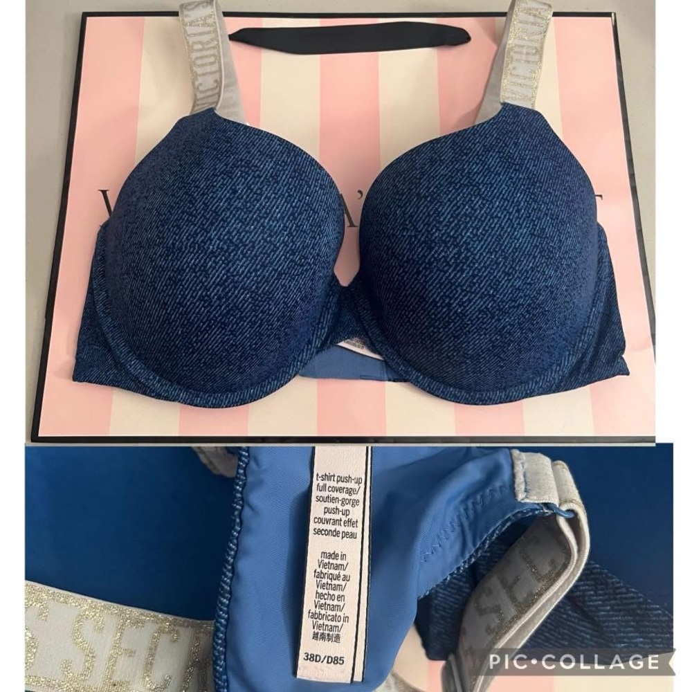 Victoria's Secret Denim Blue Bra